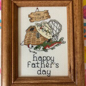 Happy Father's Day cross stitch